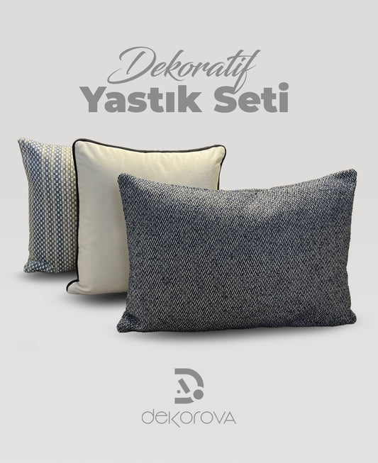 Kırlent - Luna Monochrome Kırlent Set
