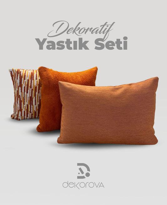 Kırlent - Luna Tangerine Kırlent Set
