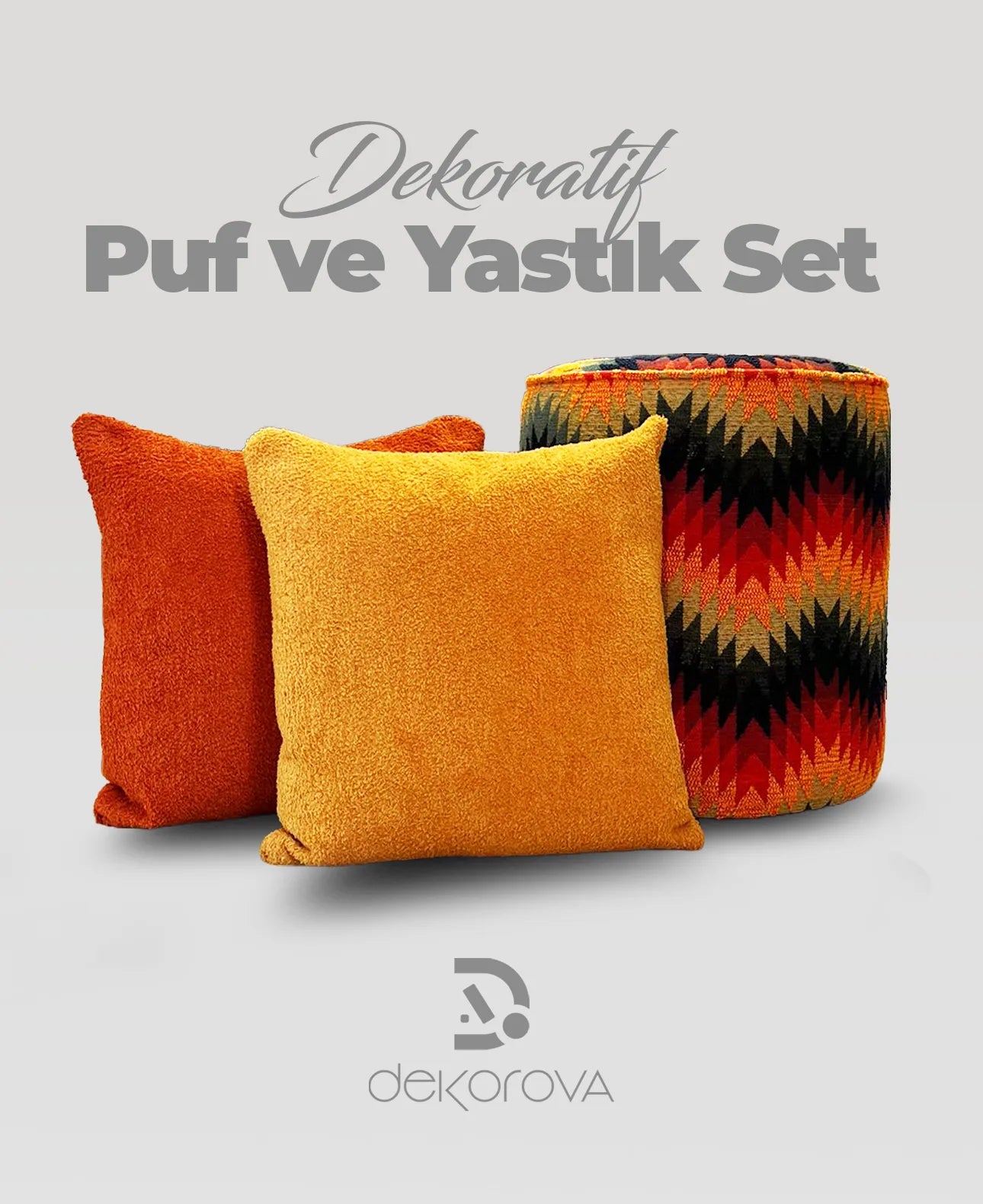Kırlent & Puf - Luna Joy Colors Set