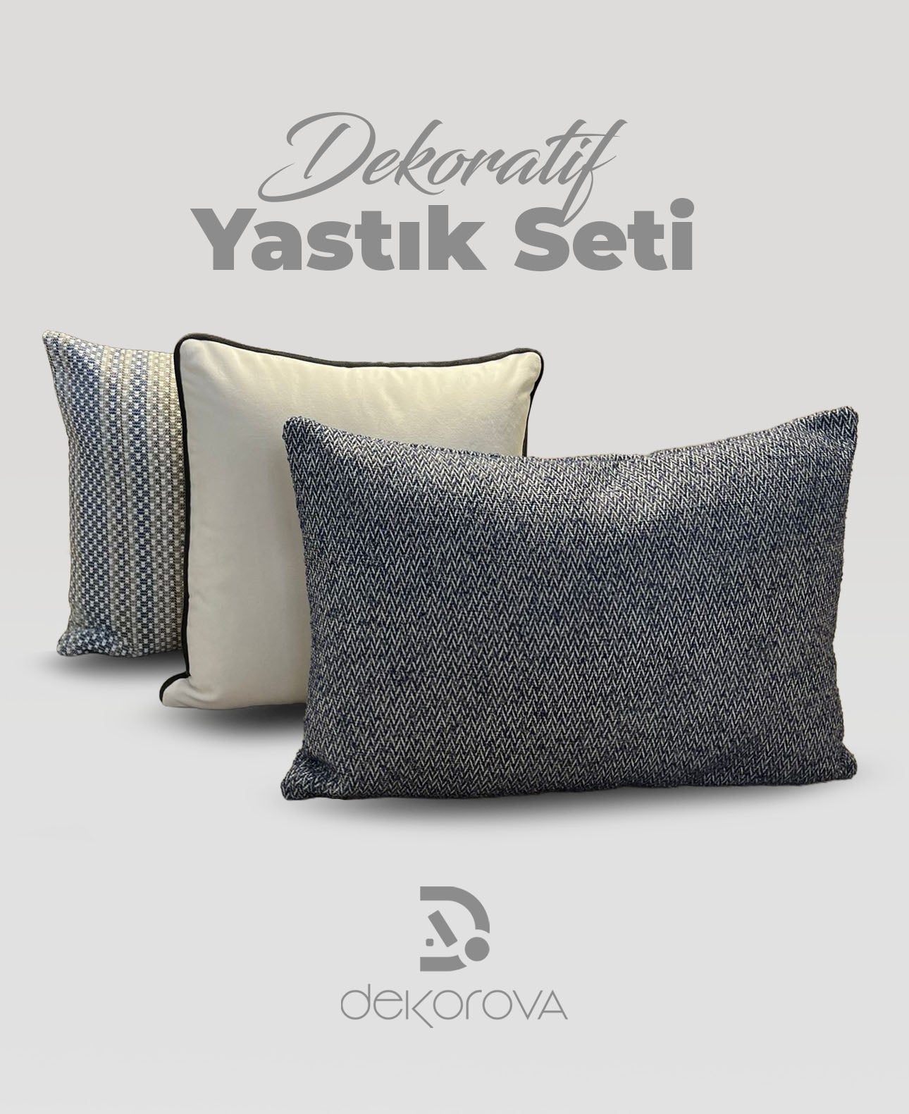 Kırlent - Luna Monochrome Kırlent Set