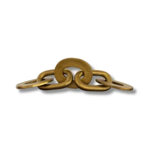 Altın / Gold Renkli Mermer Modern Dekoratif Zincir